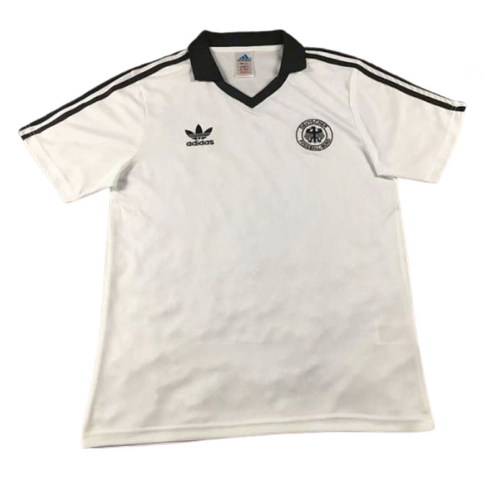 Thailande Maillot Allemagne Domicile Retro 1980 Pas Cher